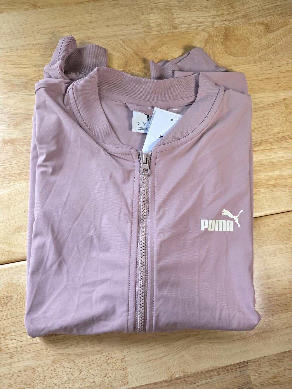 NWT PUMA Women's Pink Lightweight Zip-Front Jacket